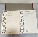Kenwood Cd, Md Cassette Decks T-7000 Dp-7000