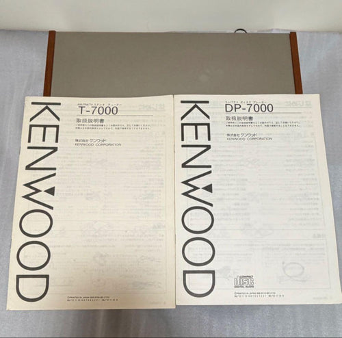 Kenwood Cd, Md Cassette Decks T-7000 Dp-7000