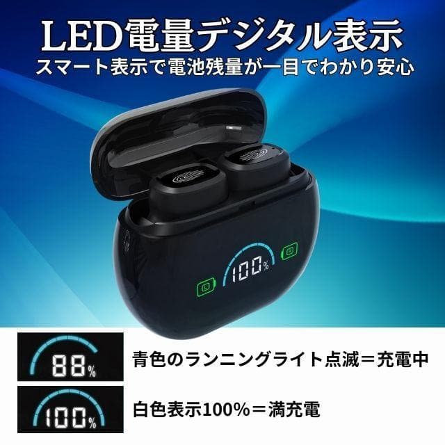 Wireless Earphone Usb Type-C Led