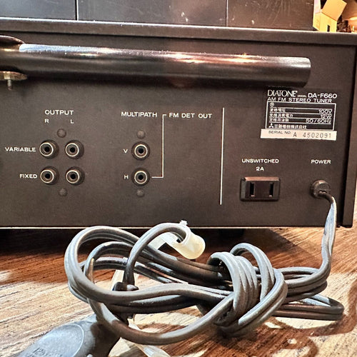 Radio Tuner Diatone Da-F660 Fm/Am Stereo Champagne Gold Black