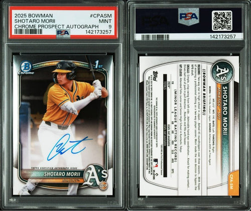 Mlb Topps 1St Auto Psa 9