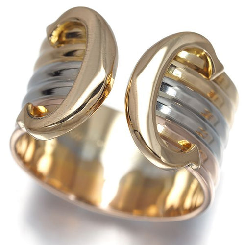 Cartier Ring 2C C C2 Lm 50 K18Yg/Wg/Pg #192815
