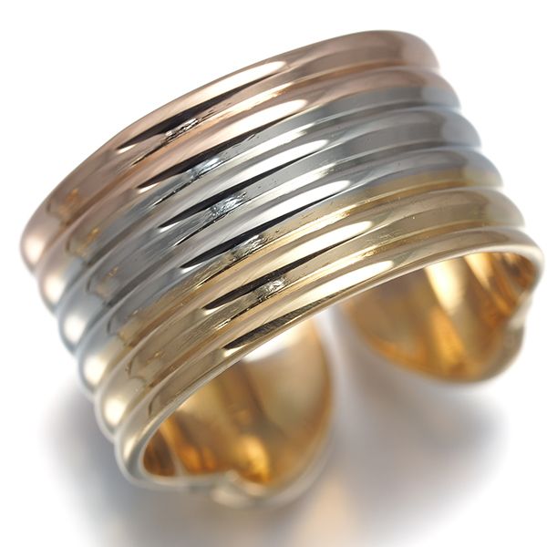 Cartier Ring 2C C C2 Lm 50 K18Yg/Wg/Pg #192815
