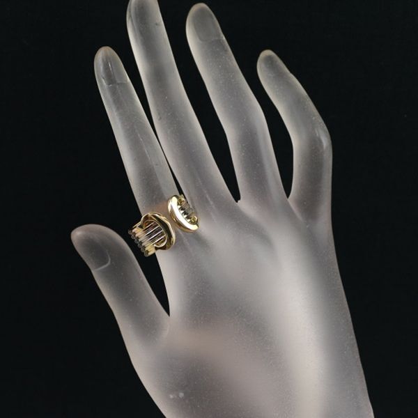 Cartier Ring 2C C C2 Lm 50 K18Yg/Wg/Pg #192815