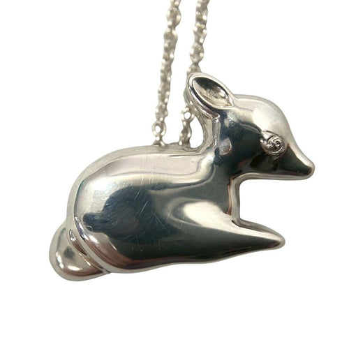 Tiffany Necklace Tiffany&Co. Sv925 Silver/ 3.8G (Ser-7402)