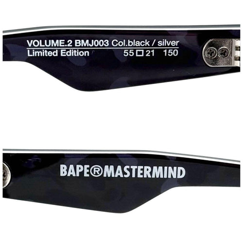 A Bathing Ape Sunglasses Mastermind Black/Silver
