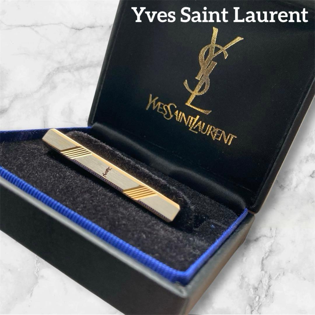 Yves Saint Laurent Tie Pins Clips Ysl