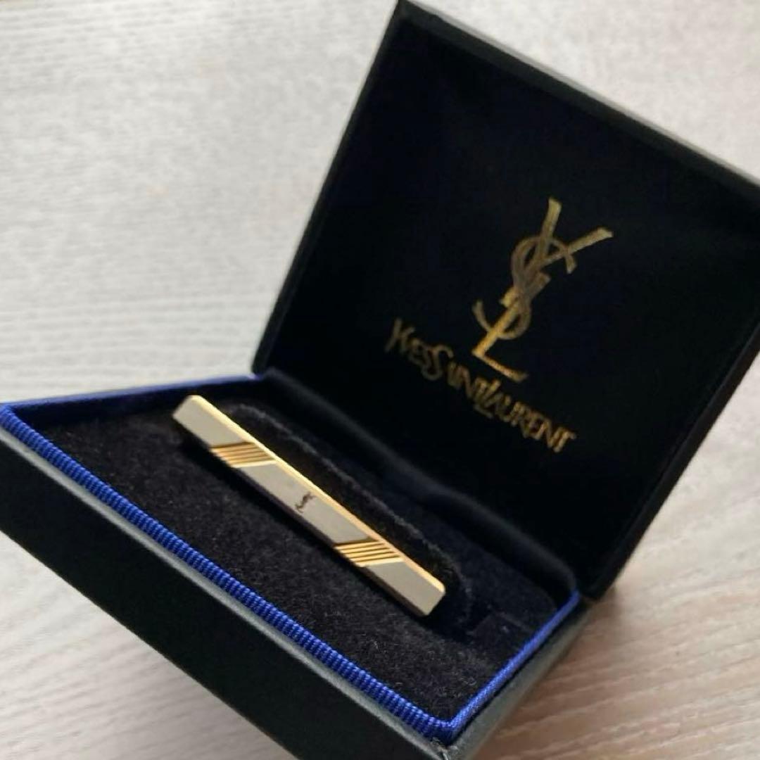 Yves Saint Laurent Tie Pins Clips Ysl