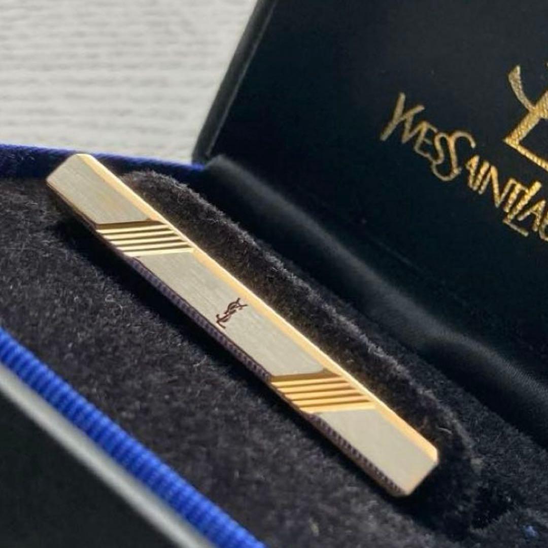 Yves Saint Laurent Tie Pins Clips Ysl