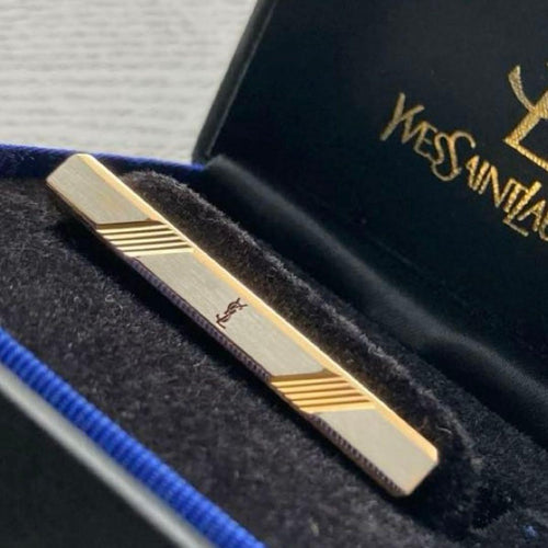 Yves Saint Laurent Tie Pins Clips Ysl