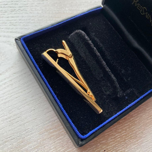 Yves Saint Laurent Tie Pins Clips Ysl
