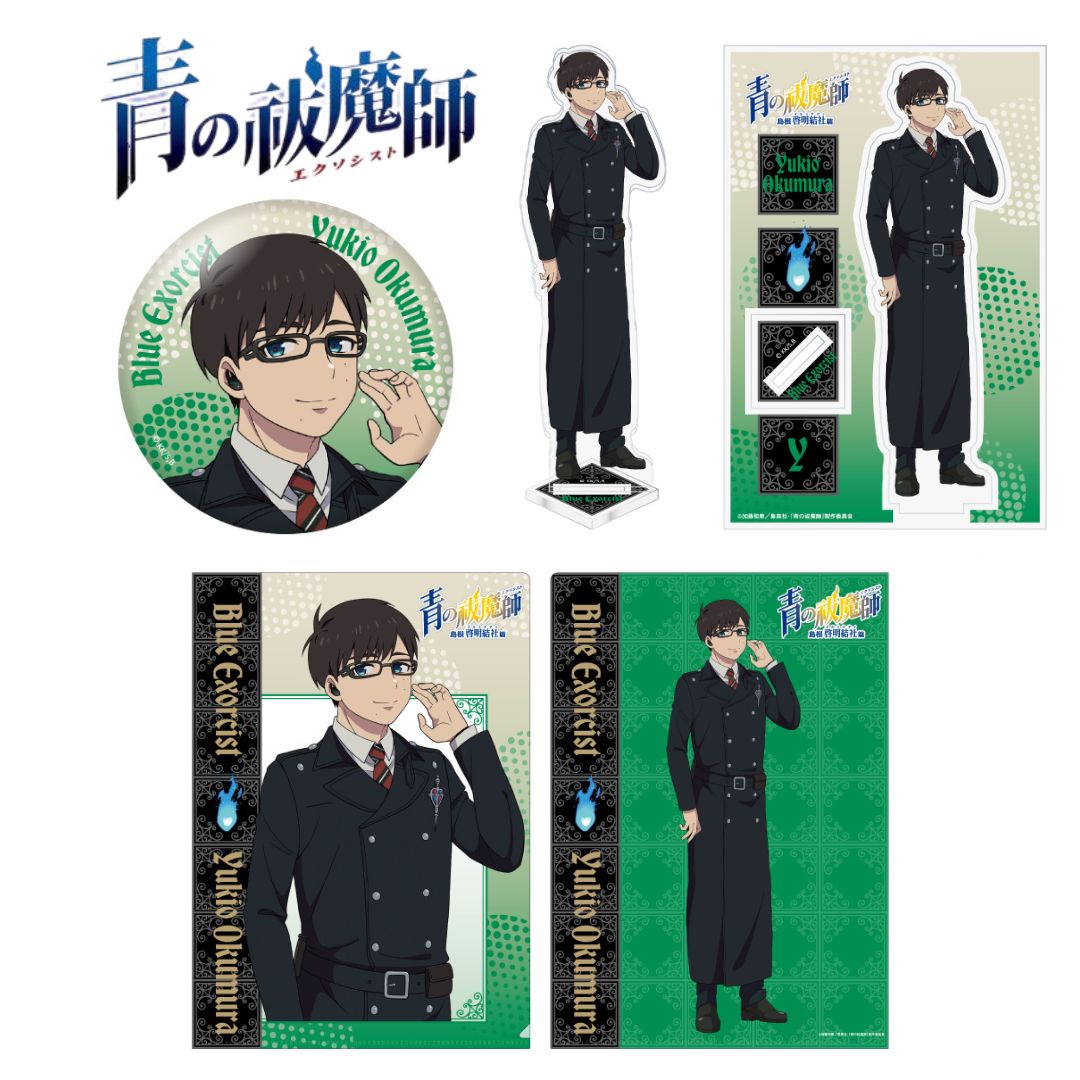 Onkyo Acrylic Stand 3 A4 Blue Exorcist Yukio Okumura Set