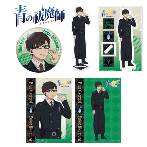 Onkyo Acrylic Stand 3 A4 Blue Exorcist Yukio Okumura Set