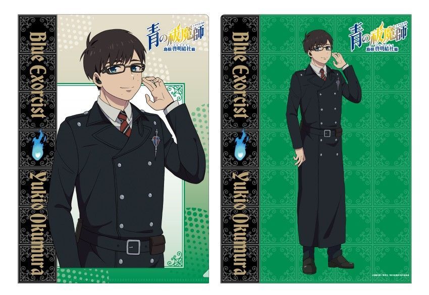 Onkyo Acrylic Stand 3 A4 Blue Exorcist Yukio Okumura Set
