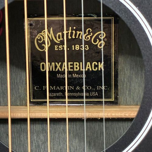 Martin Acoustic Guitar Omxae Black 12602R5
