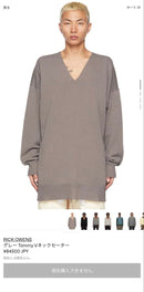 Rick Owens Knitted Tops Sweaters 22Ss V Xs