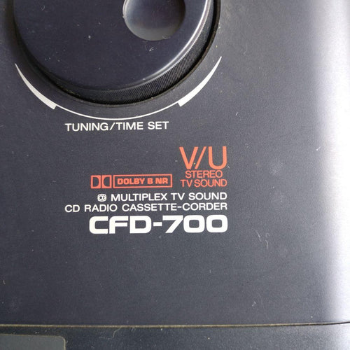 Sony Cd Md Cassette Deck Dodecahorn Cfd-700