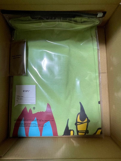 Wtaps T-Shirts Obj 04 Ss Cotton. Fuku Light Green