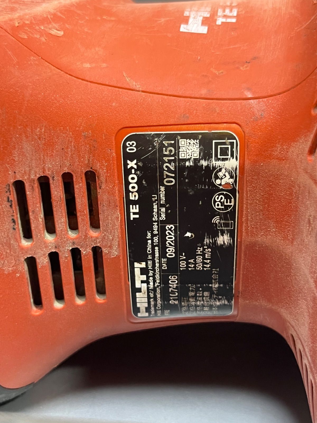 Hilti Electric Hammer Te500-X