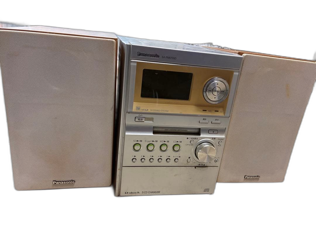 Panasonic Cd Md Cassette Deck Sa-Pm670Sd