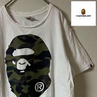 A Bathing Ape T-Shirts Y2K Ape/1St Camo Head Tee