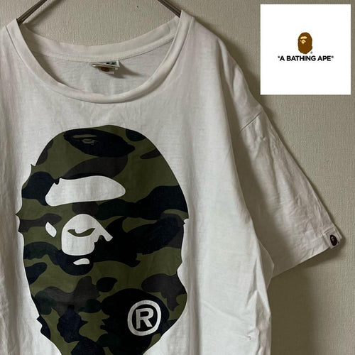 A Bathing Ape T-Shirts Y2K Ape/1St Camo Head Tee