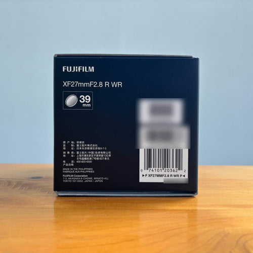 Fujifilm Prime Lenses Xf27Mm F2.8 R Wr X