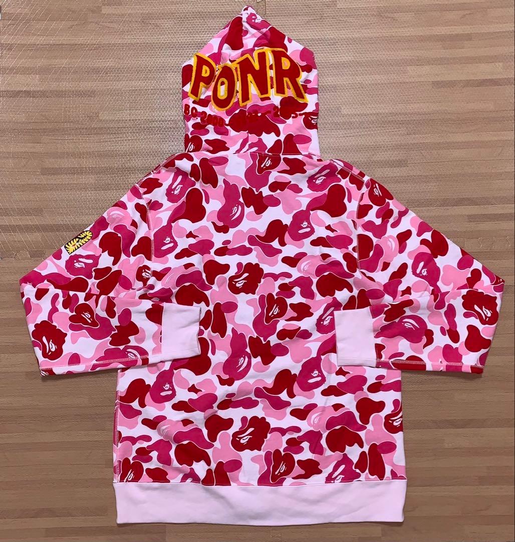 Hoodie Ape Abc Pink Xl Kaws