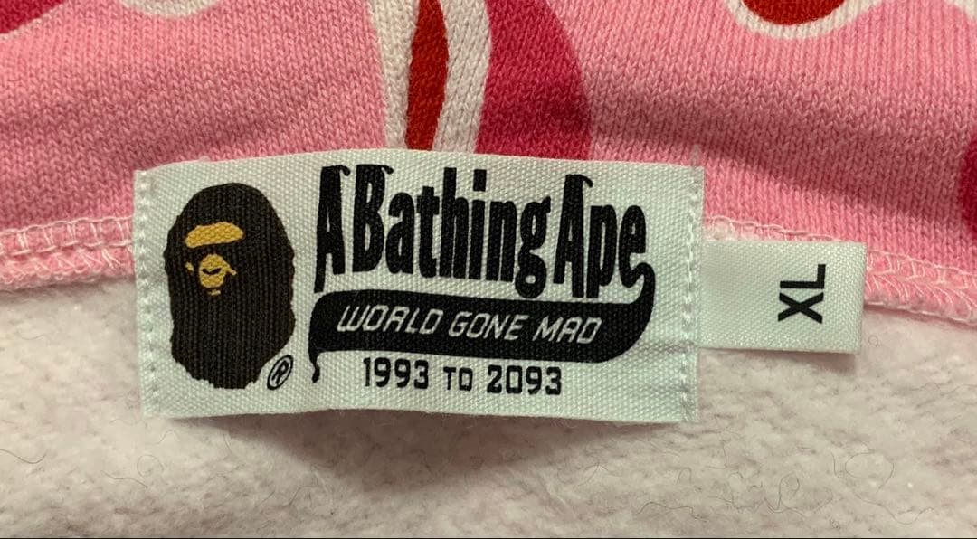 Hoodie Ape Abc Pink Xl Kaws