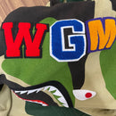 A Bathing Ape Hoodie (B)A Mega Abc Camo Double Shark Relaxed Fit Full Zip L