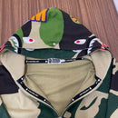 A Bathing Ape Hoodie (B)A Mega Abc Camo Double Shark Relaxed Fit Full Zip L
