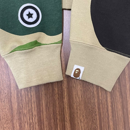 A Bathing Ape Hoodie (B)A Mega Abc Camo Double Shark Relaxed Fit Full Zip L