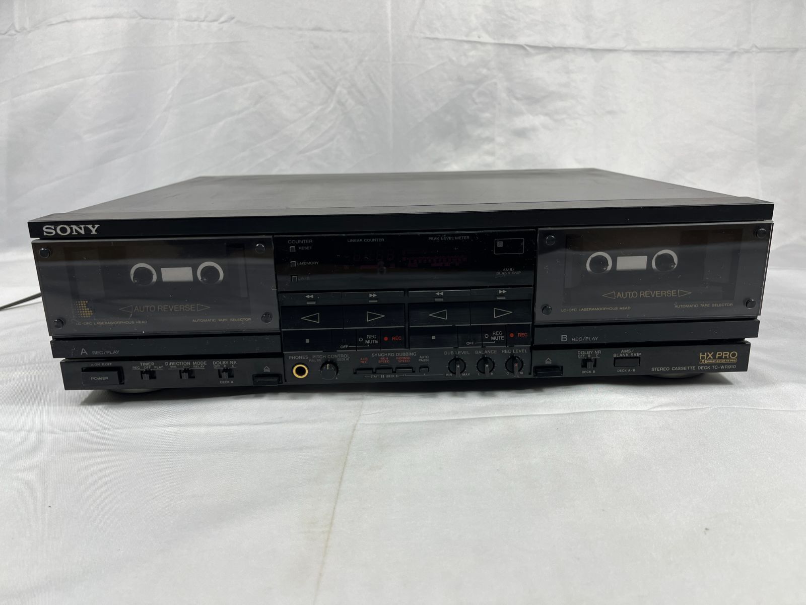 Sony Cd Md Cassette Deck Hx Pro Stereo Tc-Wr910 208490