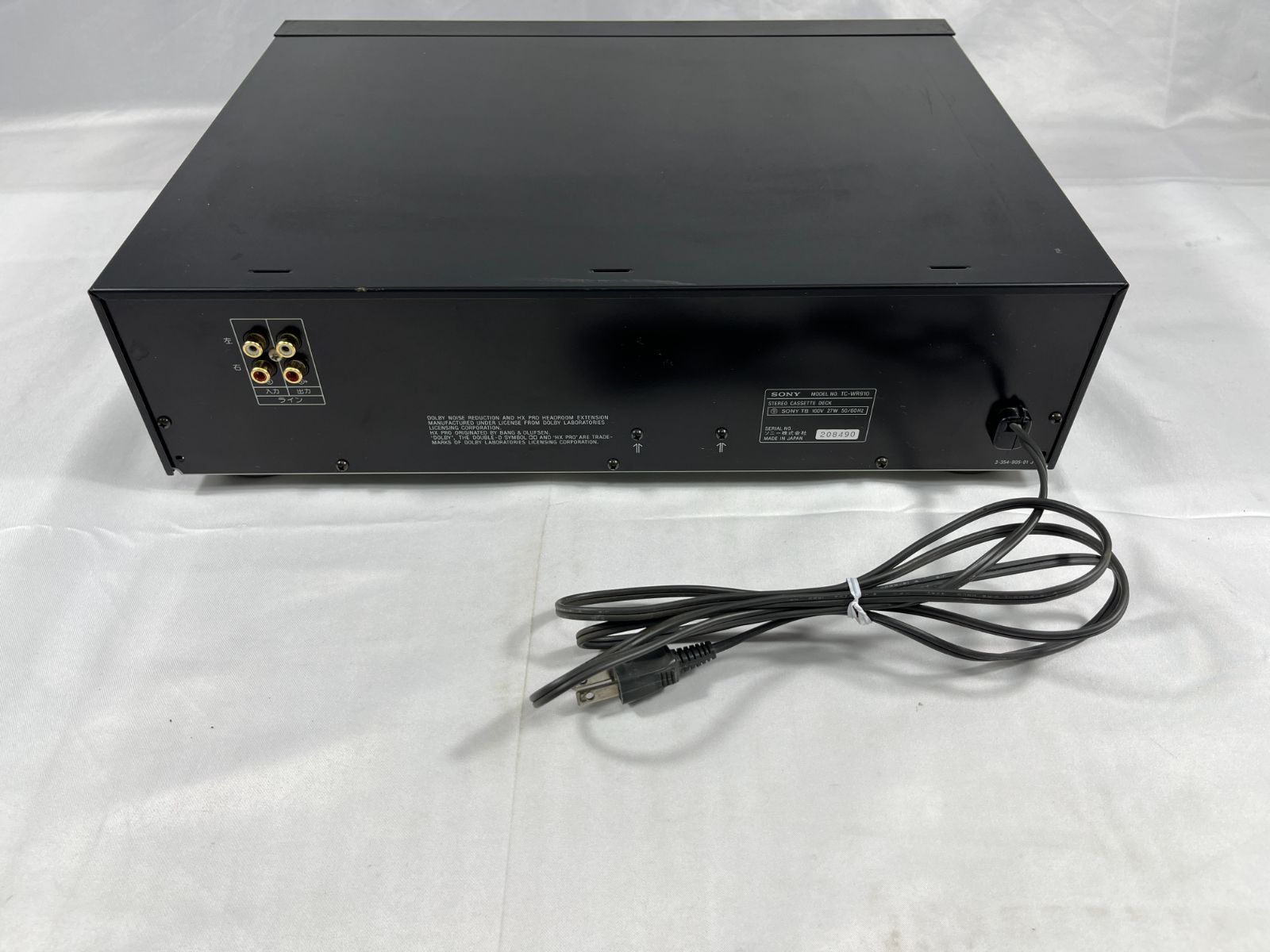 Sony Cd Md Cassette Deck Hx Pro Stereo Tc-Wr910 208490
