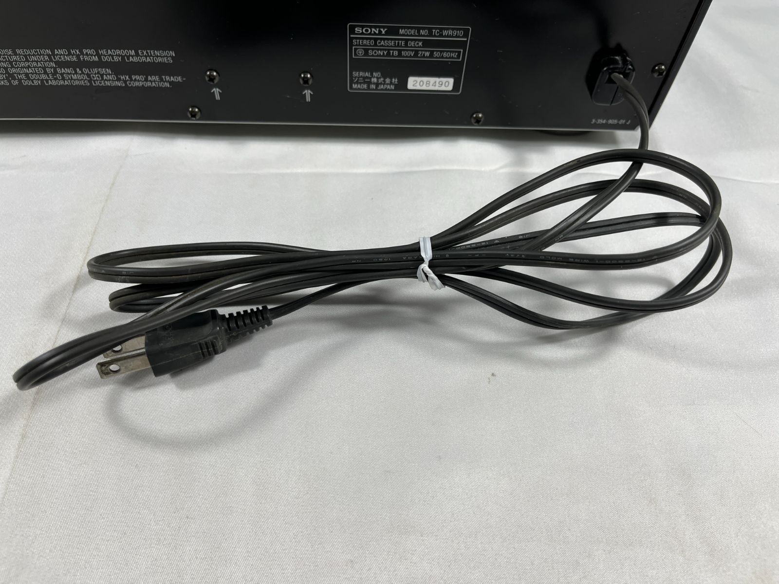 Sony Cd Md Cassette Deck Hx Pro Stereo Tc-Wr910 208490