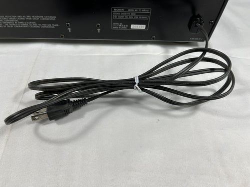 Sony Cd Md Cassette Deck Hx Pro Stereo Tc-Wr910 208490