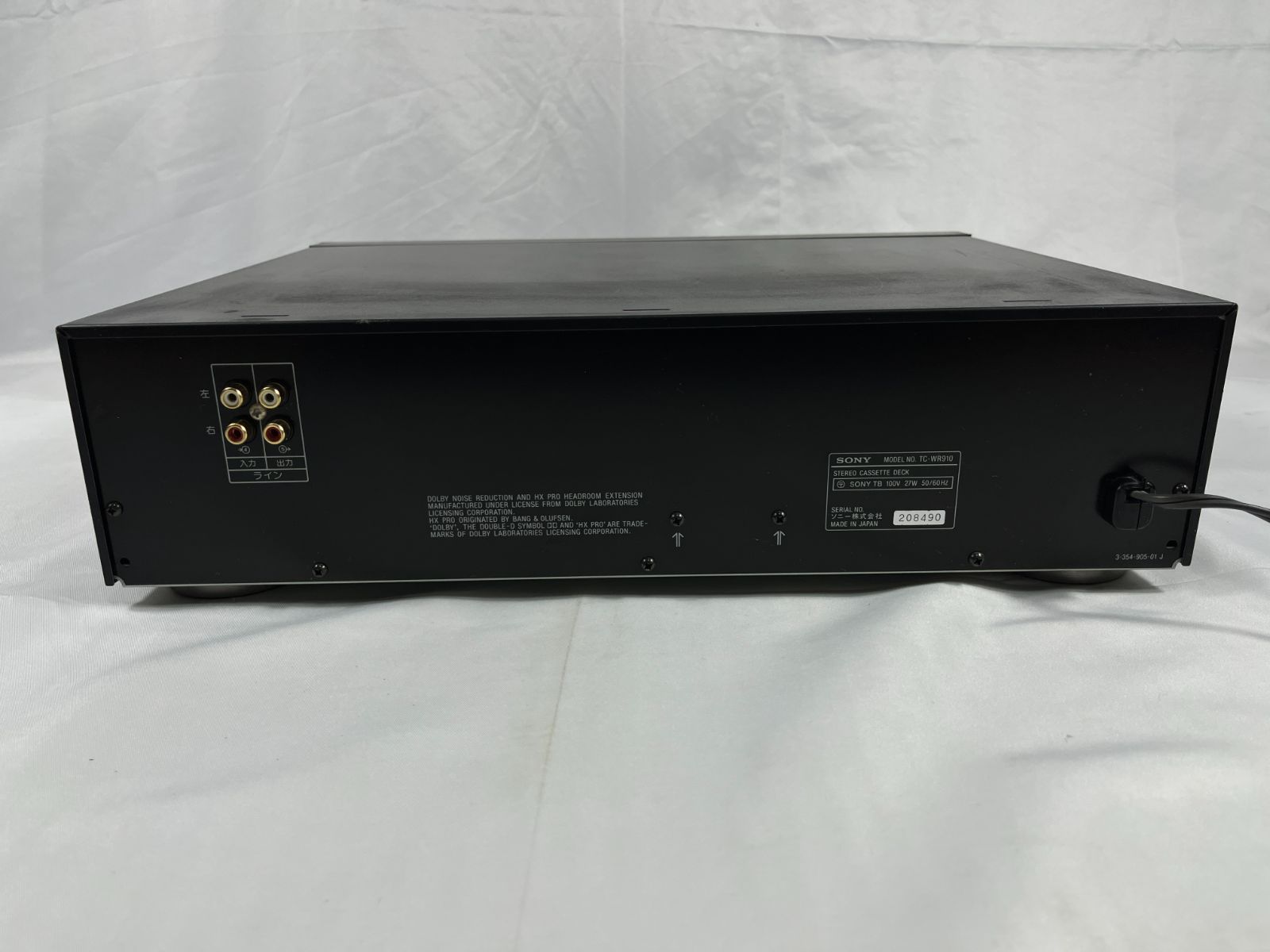 Sony Cd Md Cassette Deck Hx Pro Stereo Tc-Wr910 208490