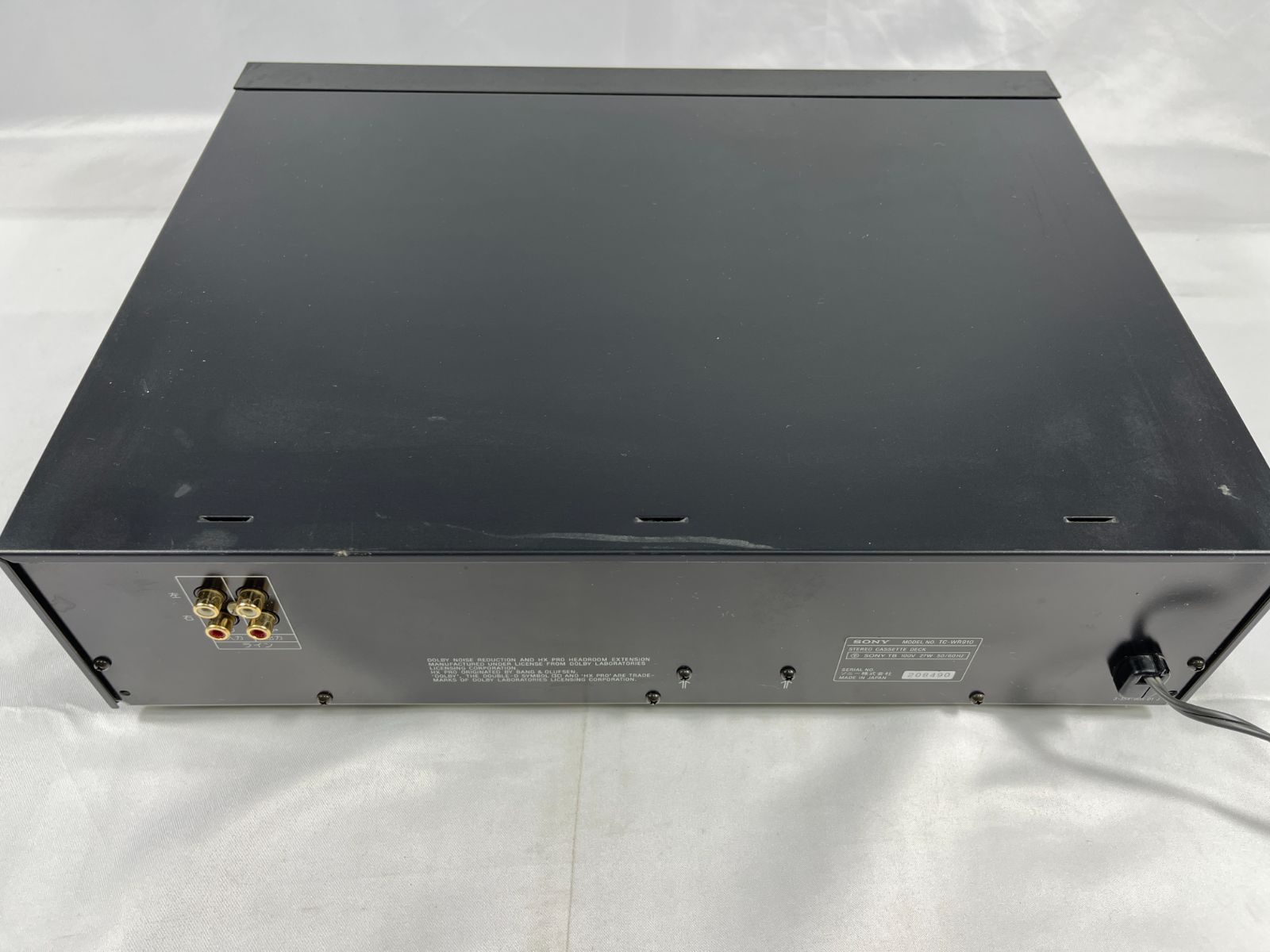 Sony Cd Md Cassette Deck Hx Pro Stereo Tc-Wr910 208490