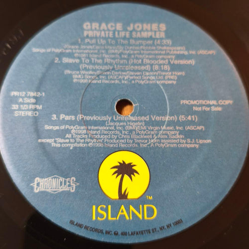 Japanese Music Grace Jones Private Life Sampl
