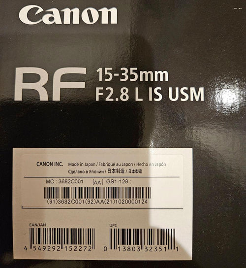 Canon Lens (Zoom) Rf 15-35Mm F2.8 L Is Usm