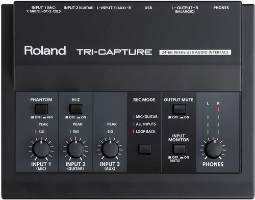 Midi Keyboard Pad Hy Roland Tri?Capture Ua?33 Usb 24Bit/96Khz 3 Xlr Dtm ]Hy004
