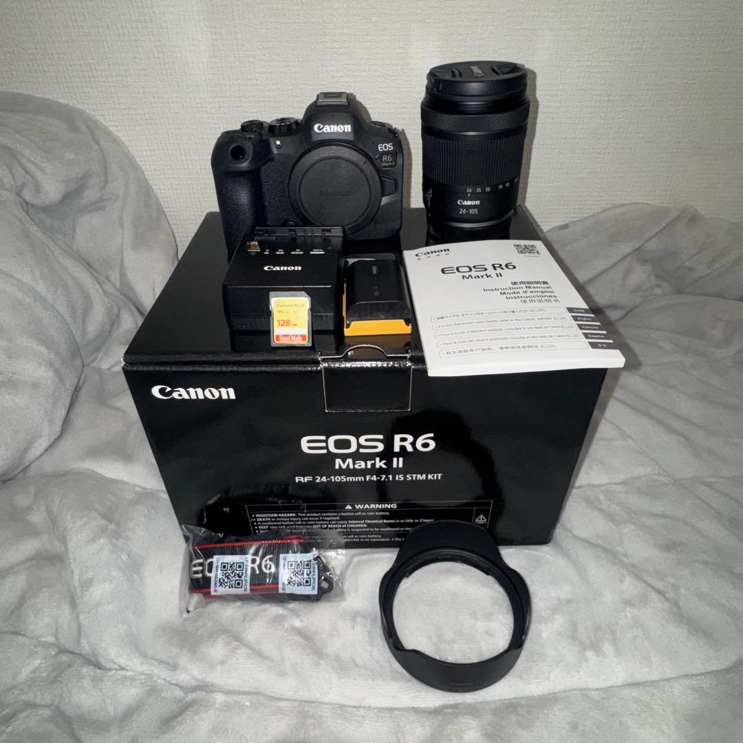 Canon Mirrorless Interchangeable Lips R6 Mark Ii Rf24-105Mm F4 Stm