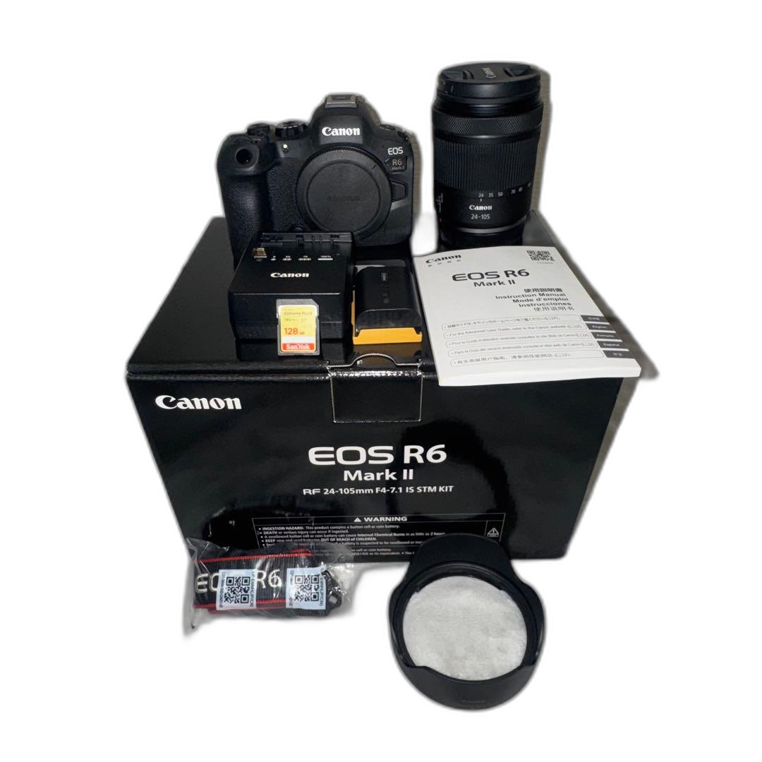 Canon Mirrorless Interchangeable Lips R6 Mark Ii Rf24-105Mm F4 Stm