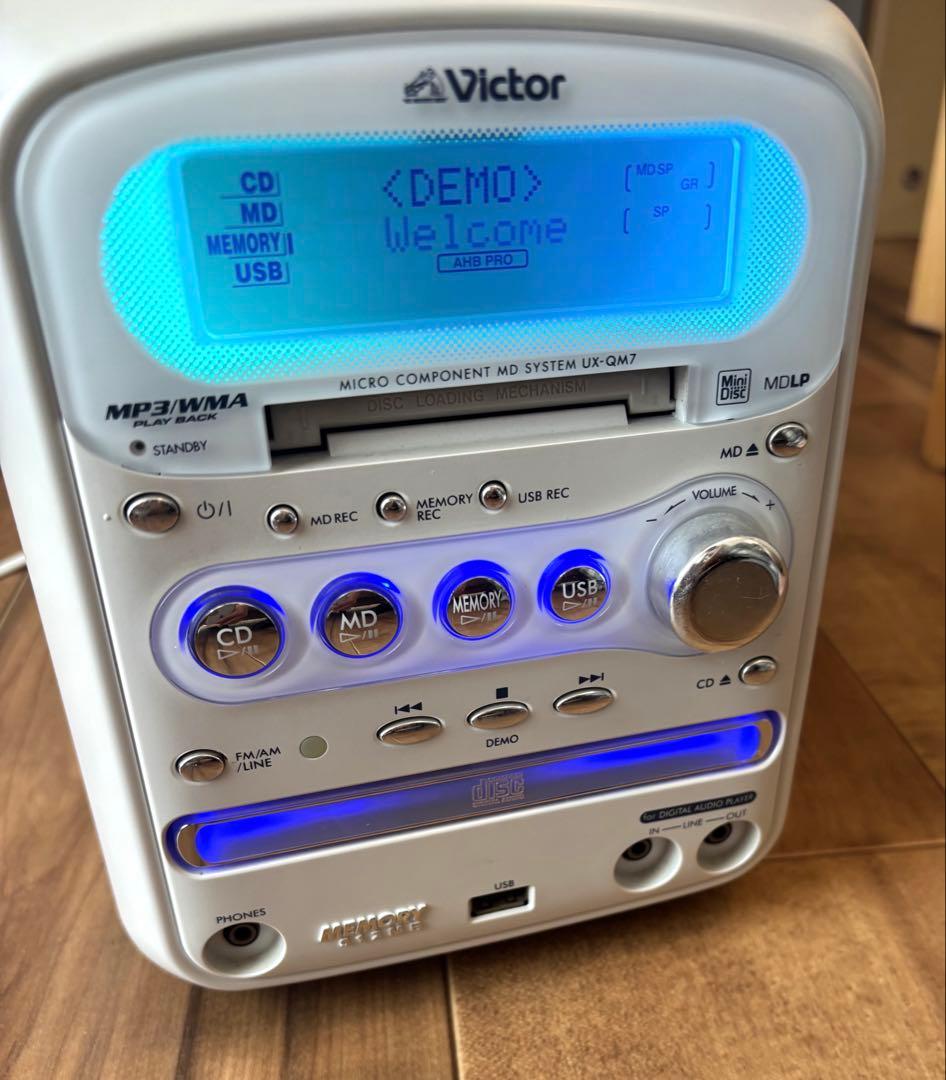 Victor Cd, Md Cassette Decks Memory Ux-Qm7-W(Ca-Uxqm7-W)