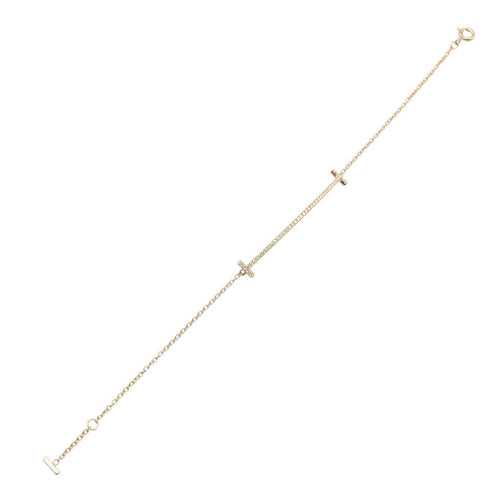 Tiffany Bracelet Co T 16.5 K18Pg