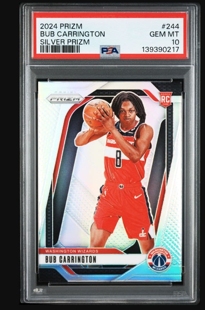 Nba 24-25 Bub Carrington Silver Prism Psa10