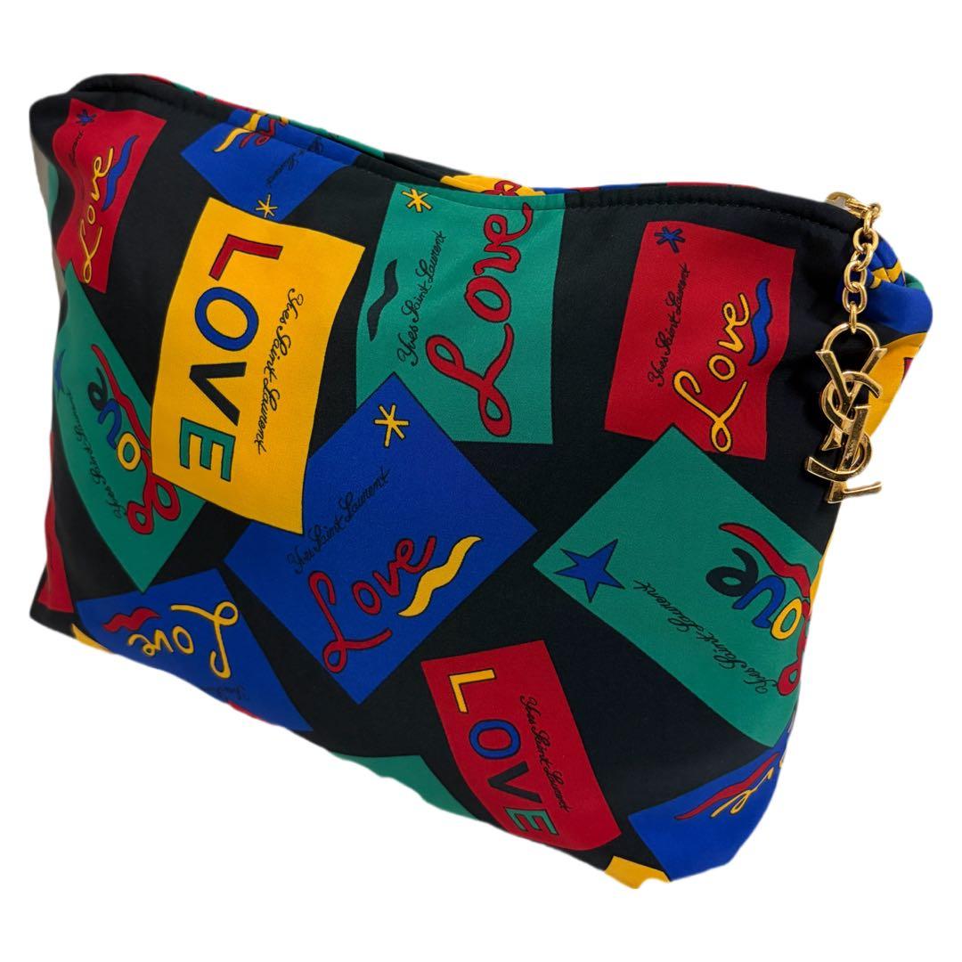Yves Saint Laurent Clutch Bags 80S France Love