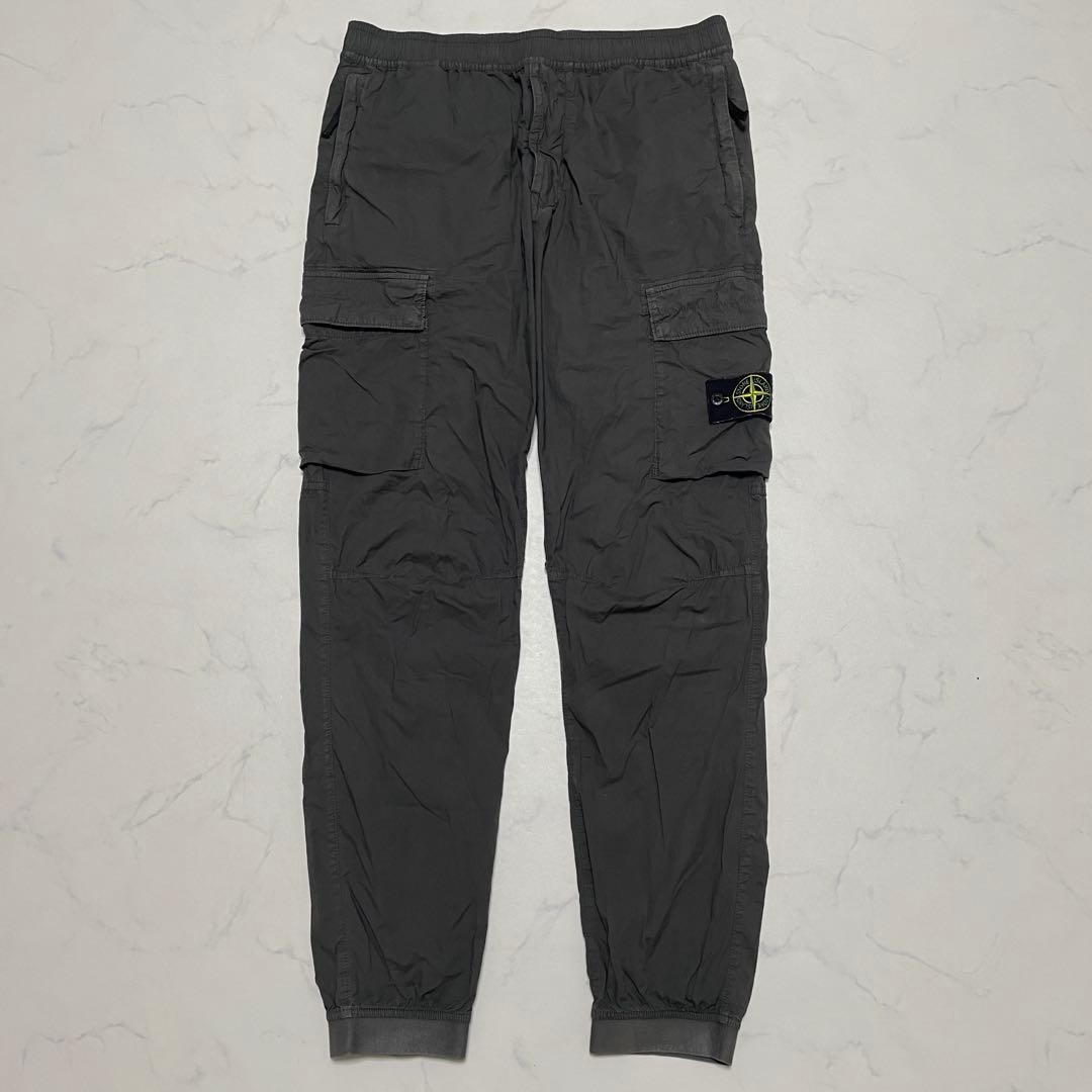 Stone Island Work Pants, Cargo Painter'S W33 Gray"