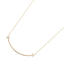 Tiffany Necklace Co T 40.5/45.5 K18Pg Used A