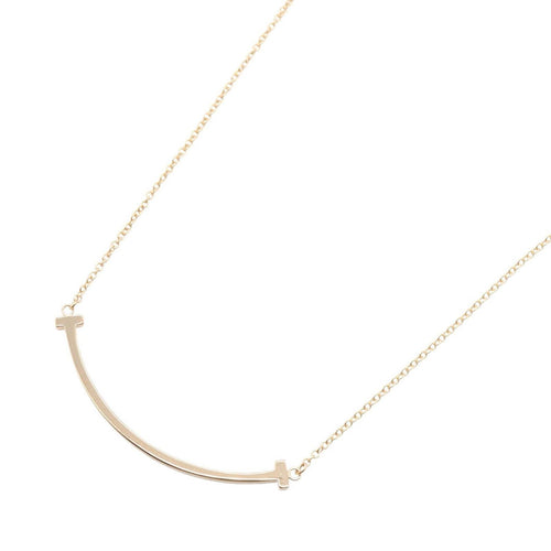 Tiffany Necklace Co T 40.5/45.5 K18Pg Used A